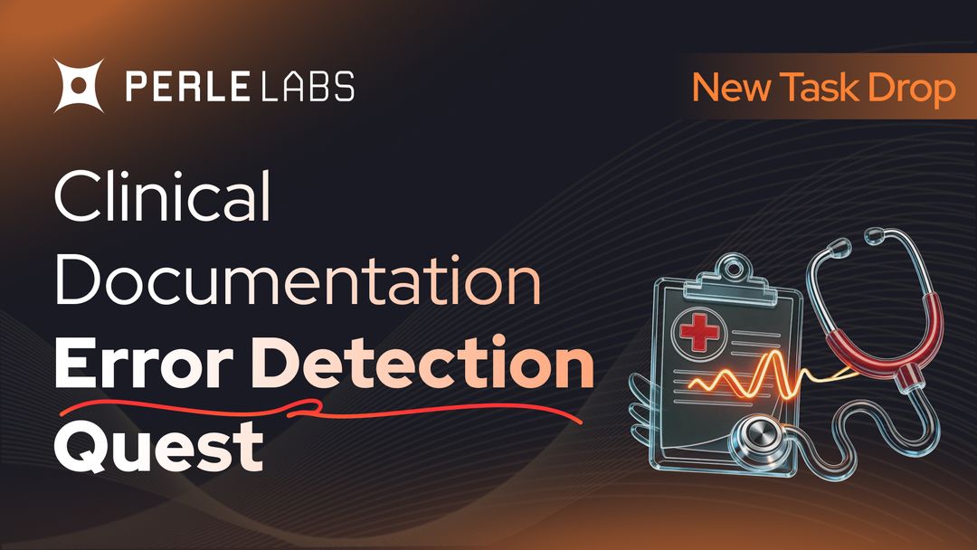 AyomideDeFiDiva's tweet photo. Perle Labs Update
Review realistic clinical notes such as admission notes, discharge summaries, operative reports, prescription and progress notes. Each note contains one subtle but important clinical error. Your job is to identify and highlight the exact text where the error is https://t.co/wRk250Yl6O