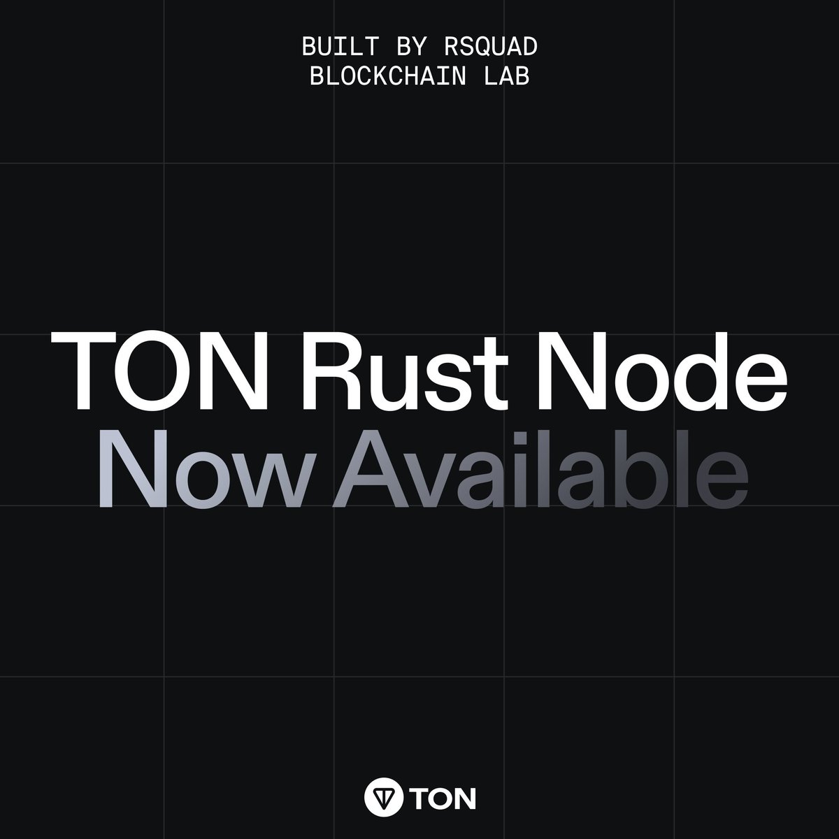ton_blockchain's tweet photo. 💎TON Rust Node is Now Available

Built by RSquad Blockchain Lab. A full implementation of the TON protocol that's production-grade, cloud-native, and designed for scale.

What's inside:
✅ Deployment: Container-first with Docker and Helm. Launch a node in under 10 minutes, no TON-specific knowledge required.

✅Management: One control plane for your entire fleet covering elections, staking, governance, and analytics.

✅Security: Keys never stored unencrypted, with Vault integration and architectural separation between execution and custody.

Deploying one node takes the same effort as deploying a hundred.