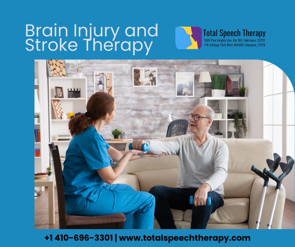 TotalSpeech's tweet photo. Recovering communication skills after a stroke is essential for independence. #StrokeTherapy for Adults in Maryland and Texas focuses on speech, language, cognition, and swallowing challenges. https://t.co/T1Kklm56fu
#StrokeTherapyMaryland #AdultSpeechTherapy #TotalSpeechTherapy https://t.co/6OMBnLcKtx