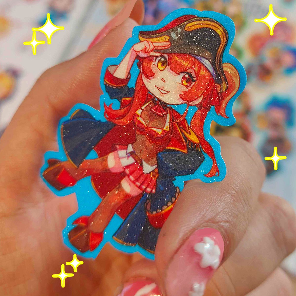 AlmaHeiko's tweet photo. ⭐️ NEW VTuber stickers, Glitter sand effect. ⭐️ 
Which one should I draw next? Let me know :3
#VTuber #hololive https://t.co/U3LSFZjLBz