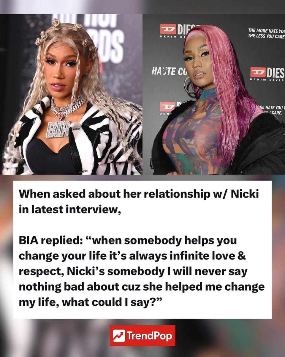.<a href="/BIABIA/">BIA</a> thank you for not switching up on the Queen in the public eye. Interviewers are ITCHING for ANY negativity about Nicki Minaj.👑🥹📸🦄