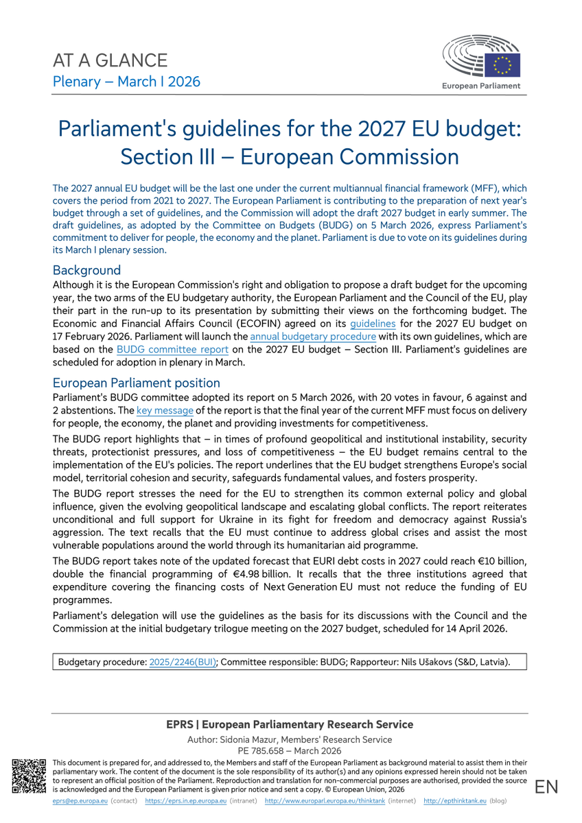 European Parliamentary Research Service tweet media