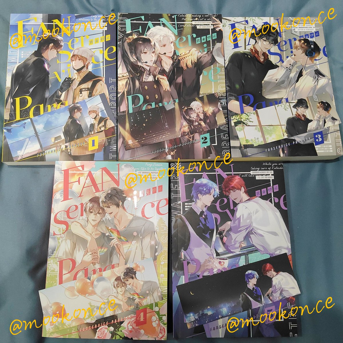 MookOnce's tweet photo. #FanserviceParadox 1-5 (จบ)
✅ รอบปกติ สภาพดี ที่คั่นครบ

💸 1,350 รวมส่งเซเว่น
👉 JT +30 / Ems +50 (พท.ห่างไกล+50)

พร้อมส่งเลยค้าบ สนใจสอบถามได้เลย ♥️
#นิยายวายมือสอง #นิยายวายแปลจีน #ตลาดนัดนิยายวาย #นิยายวายแนะนำ #นิยายวายมือสองสภาพดี https://t.co/wDZ938CblW