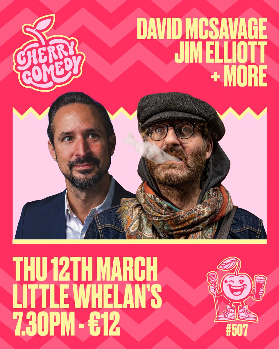 Cherry Comedy 🍒 Live at Whelan's tweet media