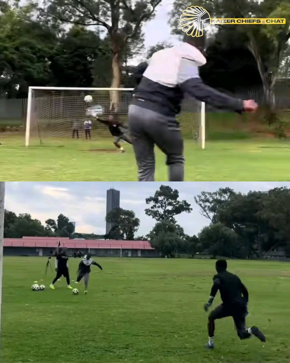 Lehlogonolo Majoro 𝐡𝐞𝐥𝐩𝐢𝐧𝐠 Mduduzi Shabalala put in extra work on converting goal chances. ⚽️🥅

Nice to see a former player helping our current players. ❤️✌🏽