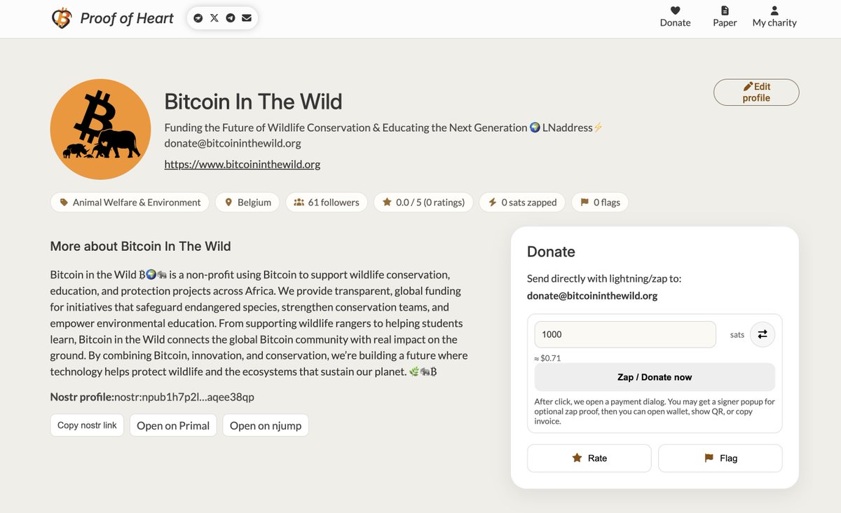 Bitcoin In The Wild tweet media