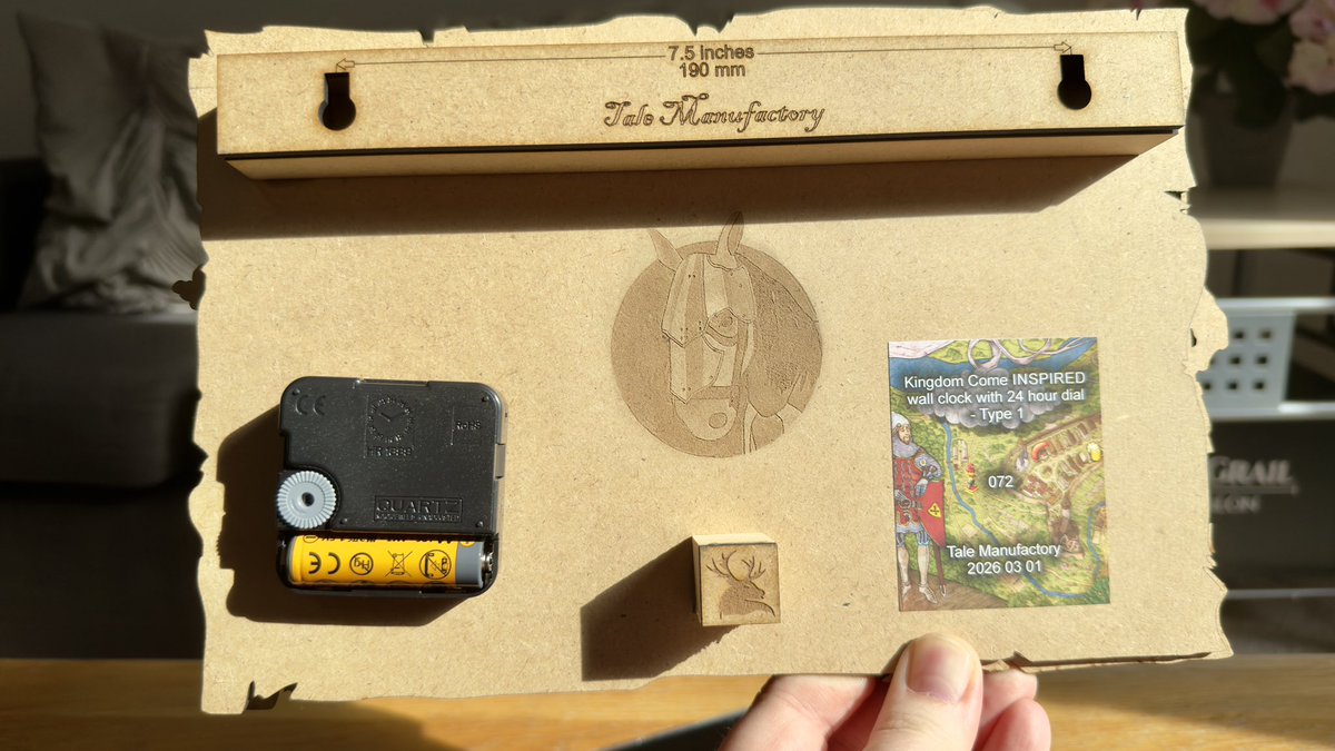 The KCD inspired Rattay clock arrived and it’s gorgeous… They even ...