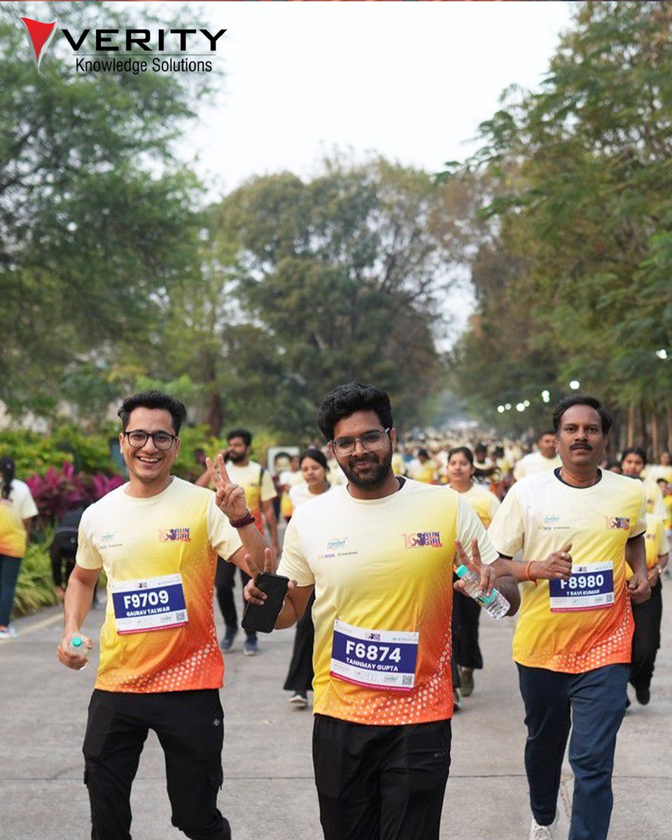 veritysolution's tweet image. Verity employees actively participated in the Run for a Girl Child – 10th Edition, organized by Seva Bharathi Telangana at Gachibowli Stadium, Hyderabad.

#RunForAGirlChild #GirlChildEmpowerment #LifeAtVerity #CSRInitiatives #VerityKnowledgeSolutions