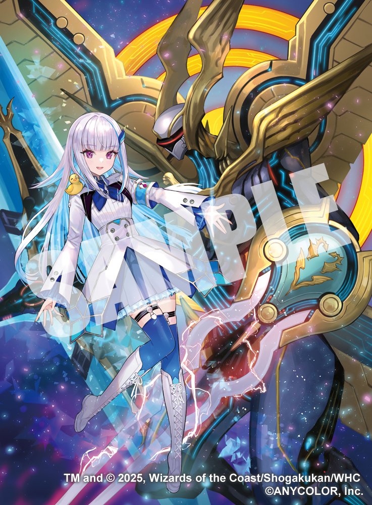 遅ればせながら…
デュエマ25周年おめでとうございます✨🎉🎊🎁
「ピース・盾・ルピア」から参加させて頂くようになった新参者ですが今後も色々な形でデュエマのイラストを描けると良いな…と思っています‼️
25周年をお祝いできてとても光栄です🎀(こっそり)
#デュエルマスターズ 
#デュエマ25周年 