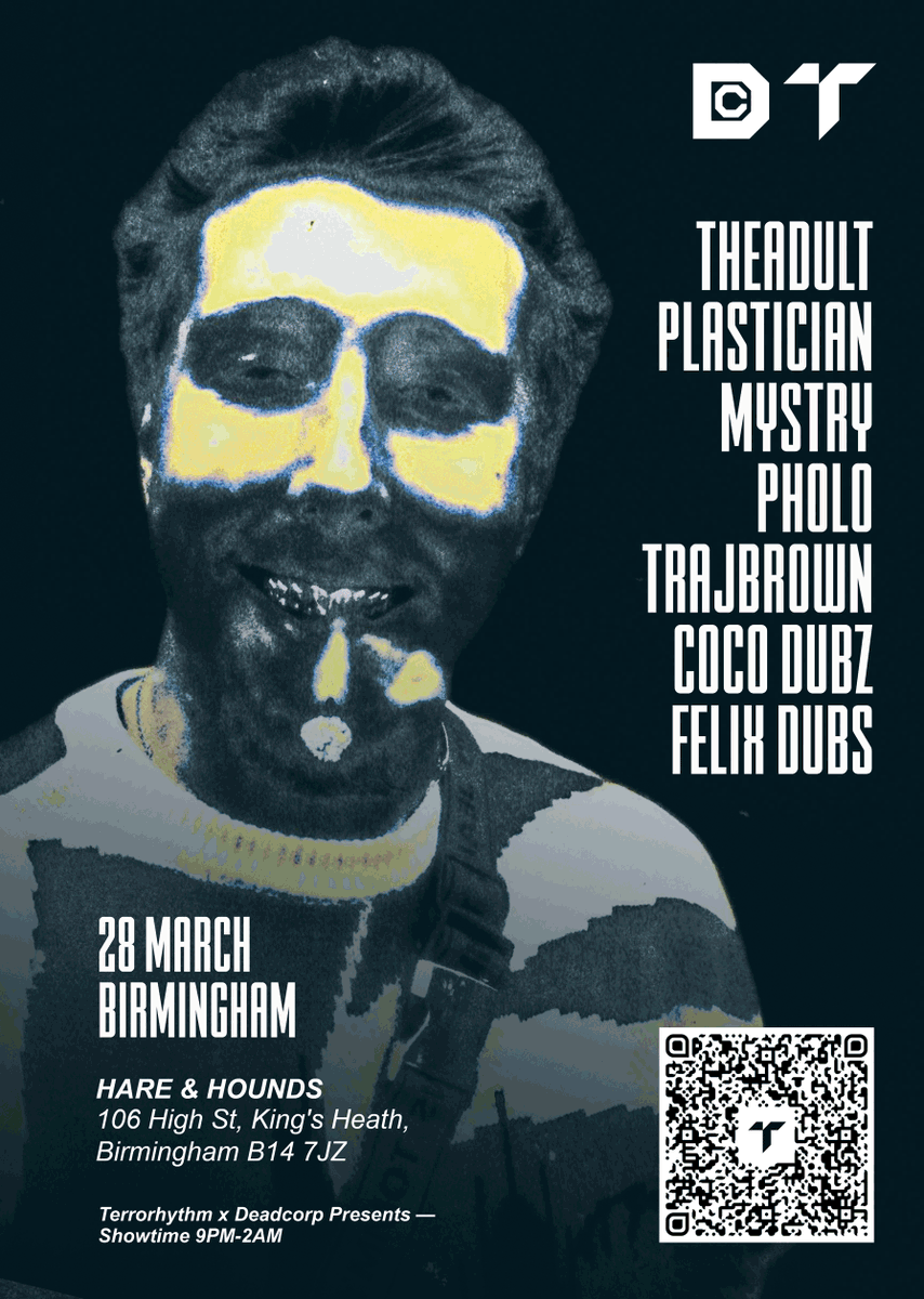 Plastician's tweet photo. Birmingham this month - big Grime / Rap / Bass outing!!

Hare &amp; Hounds - Don't miss it!!

https://t.co/AlGQ3C7p2O https://t.co/SZMGkDZ6iI