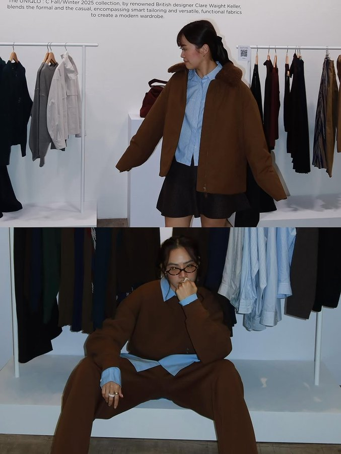 ebios1000's tweet photo. 海外のUNIQLO公式が載せてるスタイリング、破壊力いかつい。こんなの買い足し不可避すぎる。 https://t.co/YNufUoUJv3