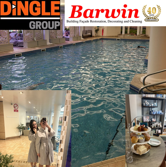 Barwin_UK's tweet photo. DINGLE DAMES SPA DAY π©·π
A big thank you to our friends at Dingle Group Ltd for hosting Tayla & Victoria for a lovely spa day at Stoke by Nayland Resort last week. A well-deserved treat & a great example of industry collaboration! #Barwin #ConstructionLondon #WomenInConstruction https://t.co/Ks91gYX7Xx