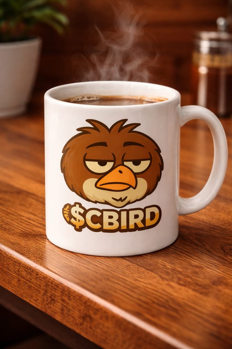 Danny6xs's tweet photo. Meet $CBIRD ๐ฆ๐ค
The chillest bird in crypto just landed.
Not rushing, not stressing โ just building, vibing, and flying higher with the community.
โ Grab your mug
๐ฆ Join the flock
๐ Let $CBIRD take flight
#Crypto #Memecoin #CBIRD
it's Tuesday ๐ฅ https://t.co/gLwI3c8Bgk