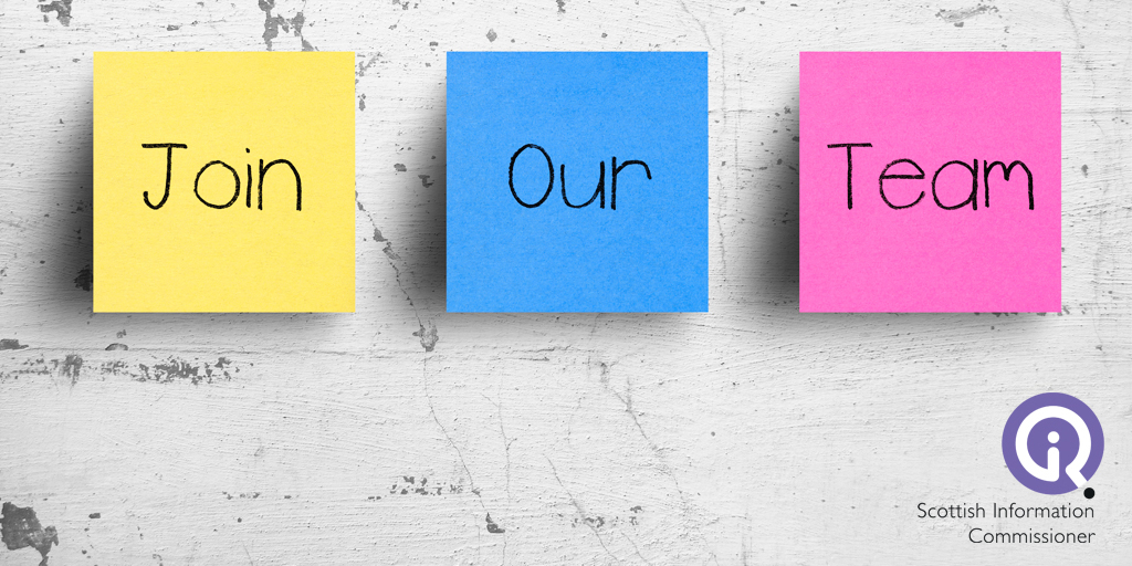 FOIScotland's tweet photo. Only a few more days left to send in your application for our fixed term Freedom of Information Officer vacancies. Do you have skills in problem solving, research and analysis? Are you great at communicating with a range of audiences? 
Apply today! 👉 https://t.co/OnHOMuiaPt https://t.co/0UHudO4Xef