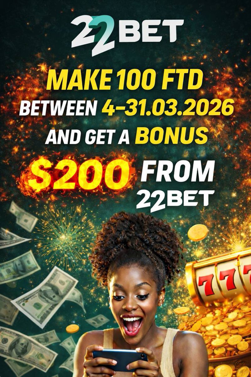 David22bet's tweet photo. Hi guys,this is for our partners all over Africa.

Make more than 100+ FTD’s before march 31st and get a chance to get $200 bonus payment from us✌️ https://t.co/PgYutfgDWt