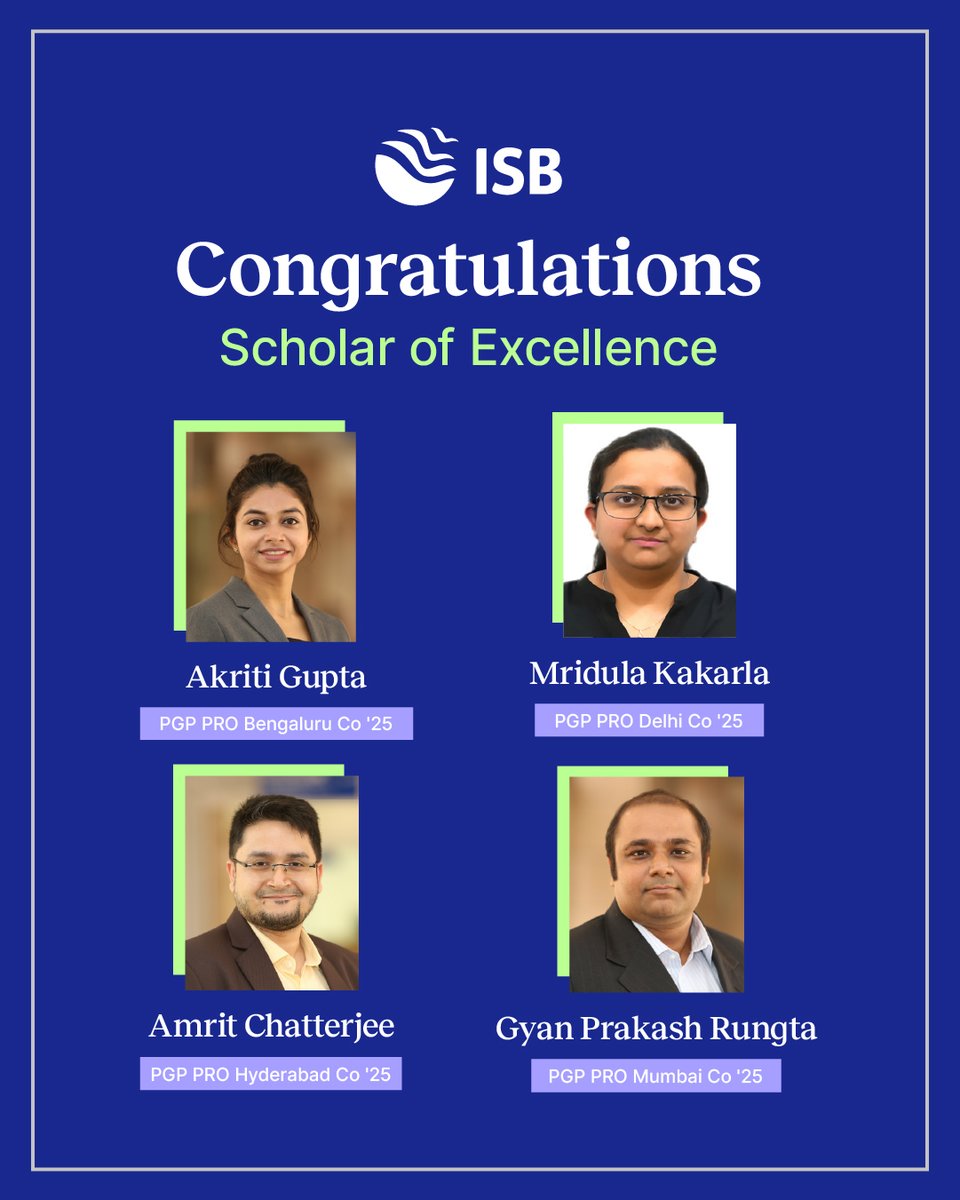 Indian School of Business (ISB) tweet media