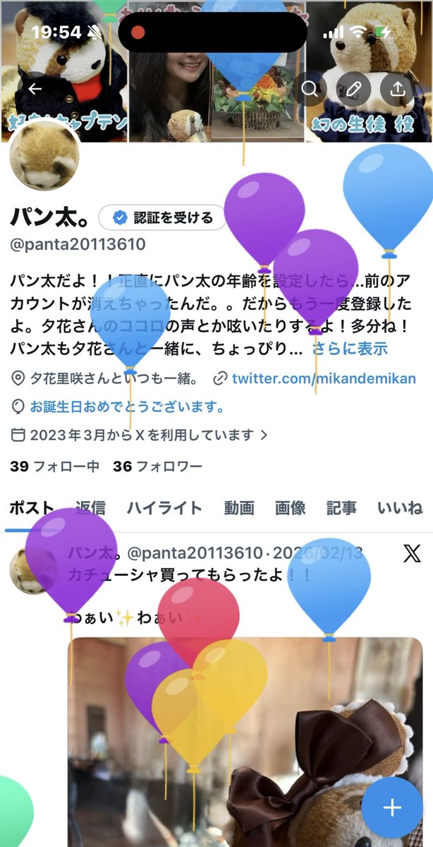 panta20113610's tweet photo. パン太、15歳になったよ！！
ふうせんとんだぁぁぁ🎈

わぁい✨わぁい✨

今年もケーキを夕花さんと食べるんだ🎂

のんびりのんびりだけれど
まだまだパン太をよろしくね！！

#お誕生日 https://t.co/NLquxZ2jlF