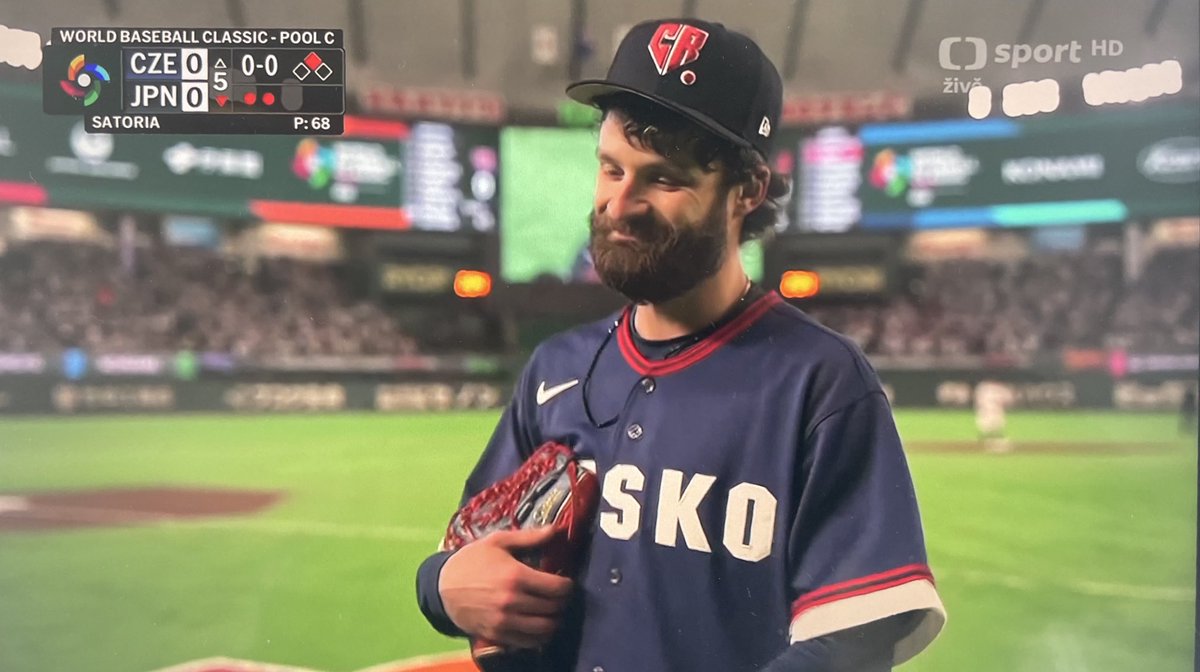 サトリア選手WBC5回を抑えて交代！これで代表は引退になります

チェコ解説「世界最高の代表引退」

「小さな国に大きな夢をみせてくれた」

「今まで大きな感動を　ありがとう！！！」