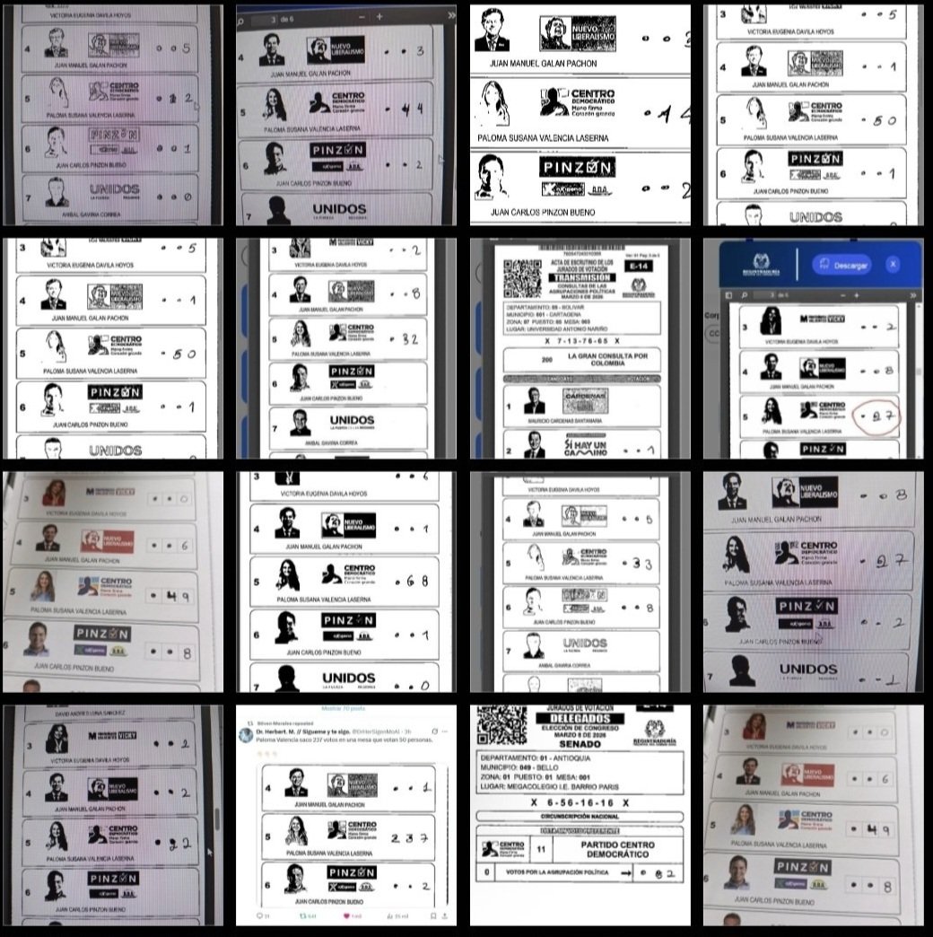 Qué "RARO", Uribe y Paloma en plazas solas, con sillas vacías, silvados, puteados y echados de todos lados y ¿ser la segunda fuerza más votada? Gracias gran hpta registrador. 

Para nadie es un secreto que los votos de Paloma, Oviedo y la tigresa, en la realidad, son puro HUMO.