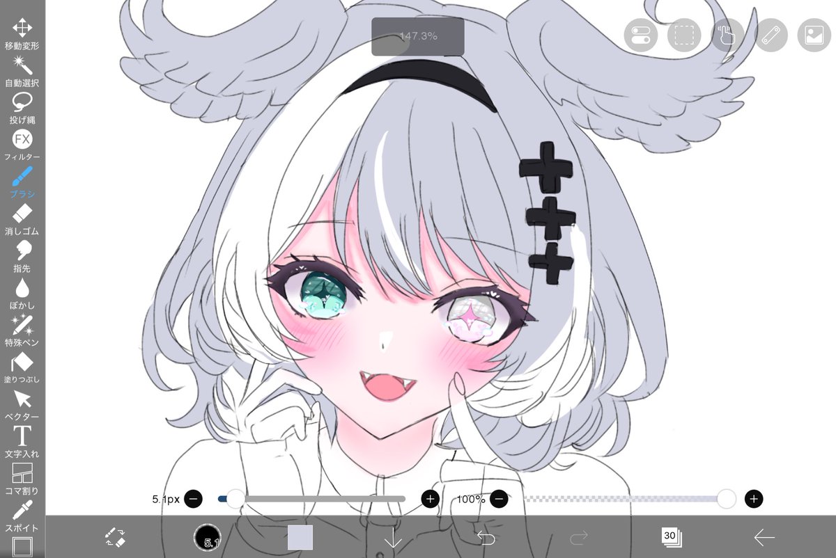 最近全然描けてなかった😭😭この衣装のうぃわほんとにかわいいの