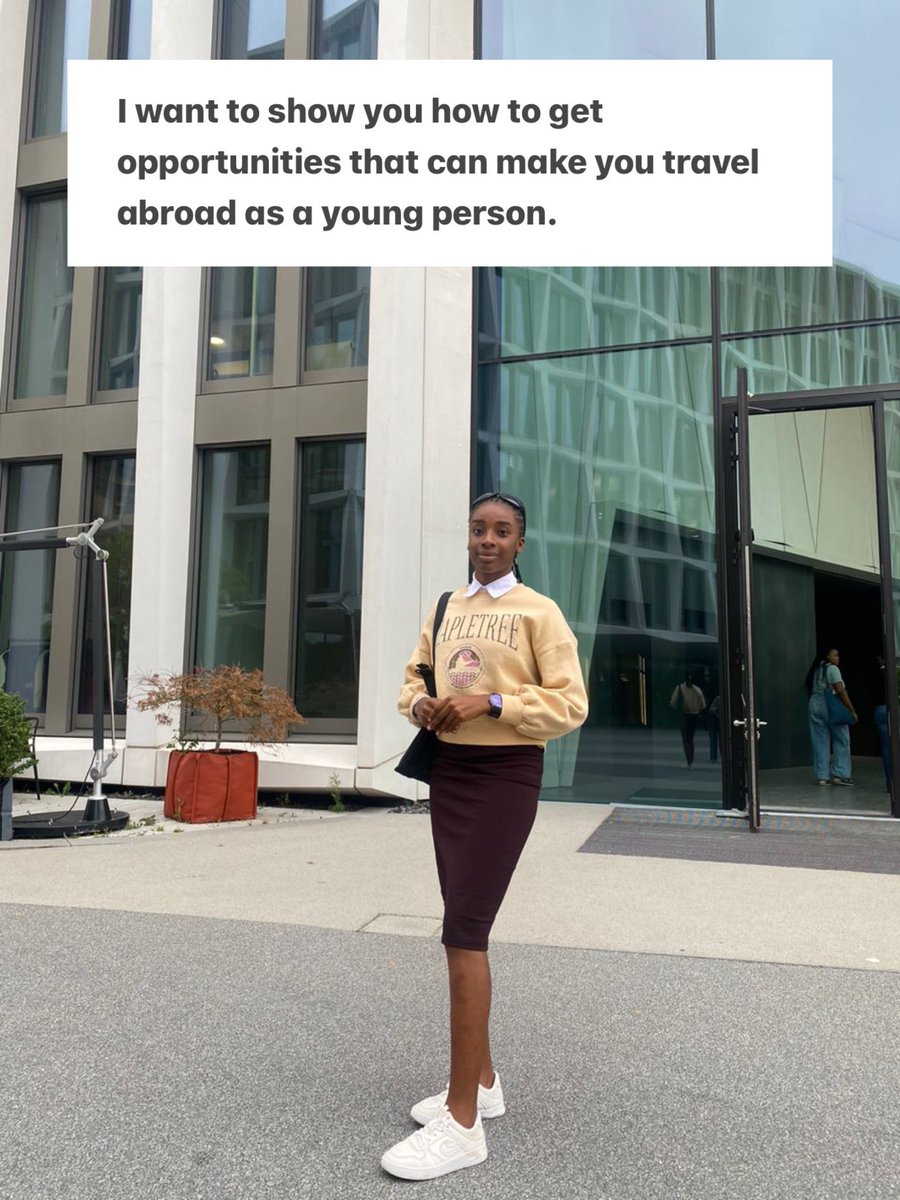 Japa_Queen's tweet photo. I want to show you how to get opportunities that can make you travel abroad as a young person.

P.S- it’s a picture thread.

1/16 https://t.co/u0FV4sK9yw