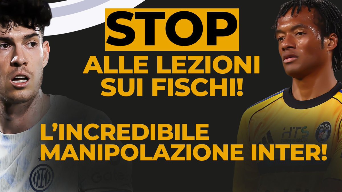 juventibus's tweet photo. #TOLOMEI SHOW su FISCHI a #CUADRADO #BASTONI, ARTICOLI INCREDIBILI e PROPAGANDA #INTER! Con #ZAMPINI & co
💢 https://t.co/4PMMKUhdeA https://t.co/PWWaHw6jQx