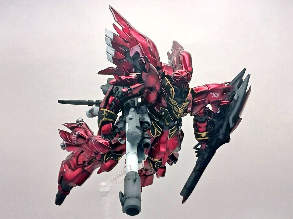 MGシナンジュ完成! グラデーションのキャンディ塗装です! エングレー