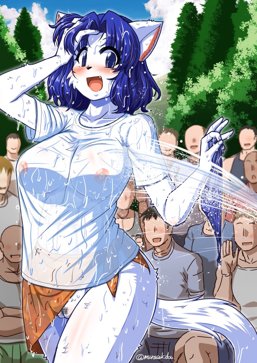 濡れ透けTシャツコンテストに参加してお客さんと大盛り上がりするベルナさん🤤
FANZAのAVセールで上がってた海外の濡れ透けTシャツコンテストの動画を見てたら描きたくなったので描いた。 