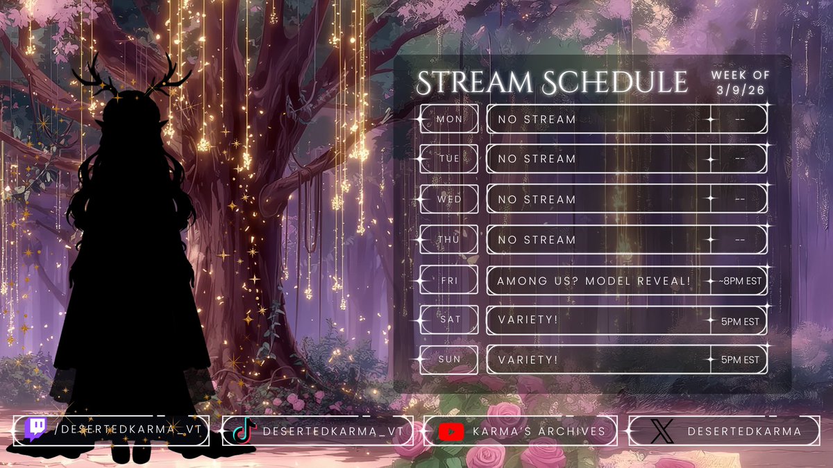 Schedule's very late today, but here it is! I'm very excited to show off my new model this Friday, and I hope to see you all there!