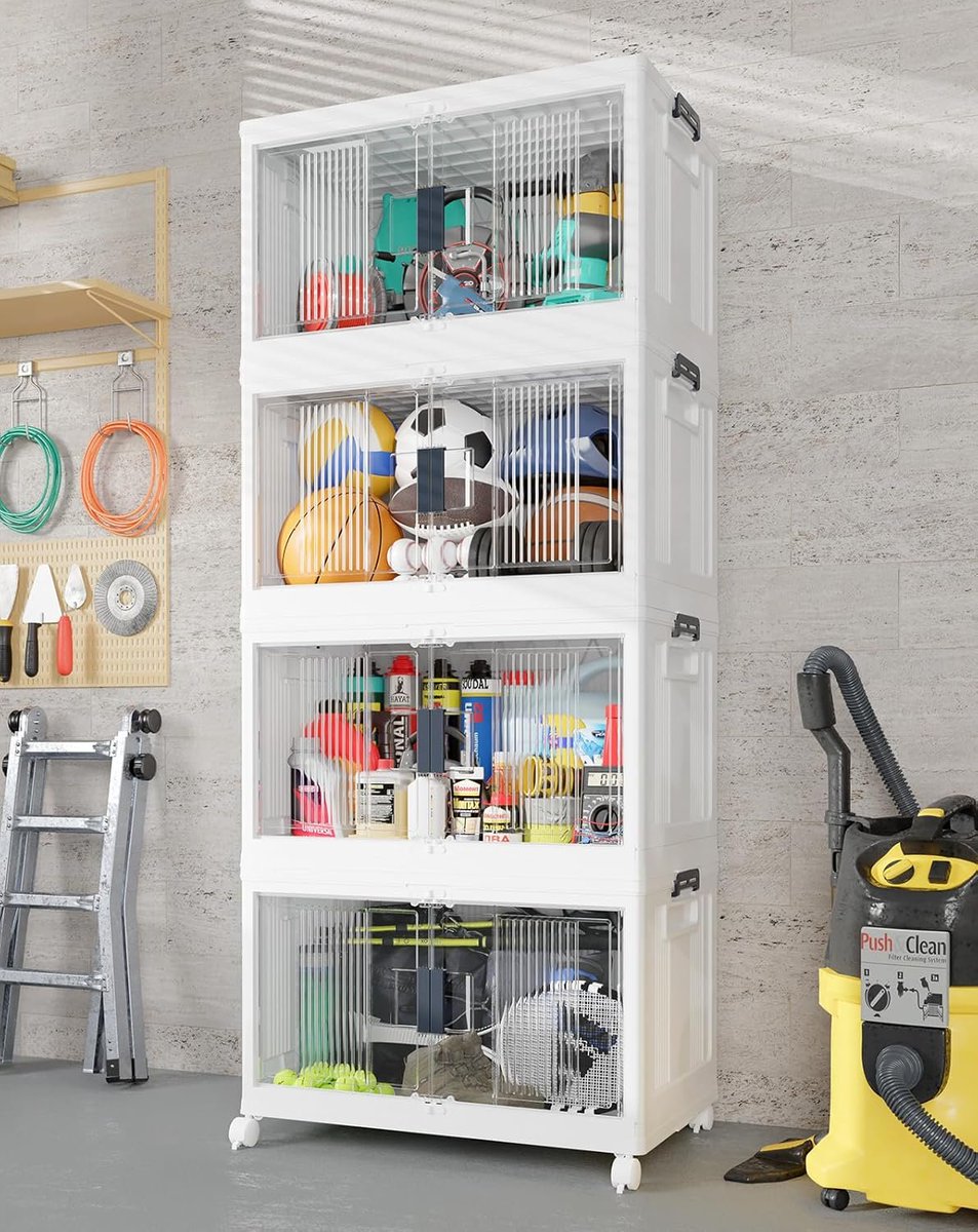 familydealvibes's tweet photo. OlarHike 97QT Stackable Storage Bins with Lids - Folding Storage Box with Doors and Wheels, Collapsible Plastic Storage Drawers for Closets and Organization, Garage, 4 Pack Cubes For $189.99

🔗https://t.co/cswRz3l5nJ

#Deals #StackableStorage https://t.co/TAwL6dW7KE