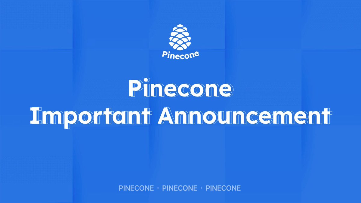 Pinecone tweet media