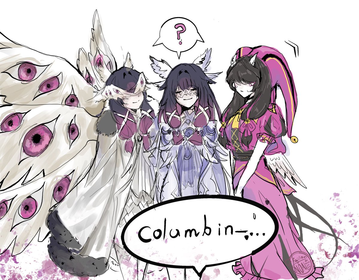 Aiyarin908's tweet photo. #thefreakcircus #Genshinlmpact #columbina #colombina https://t.co/ynJRUKY3O1