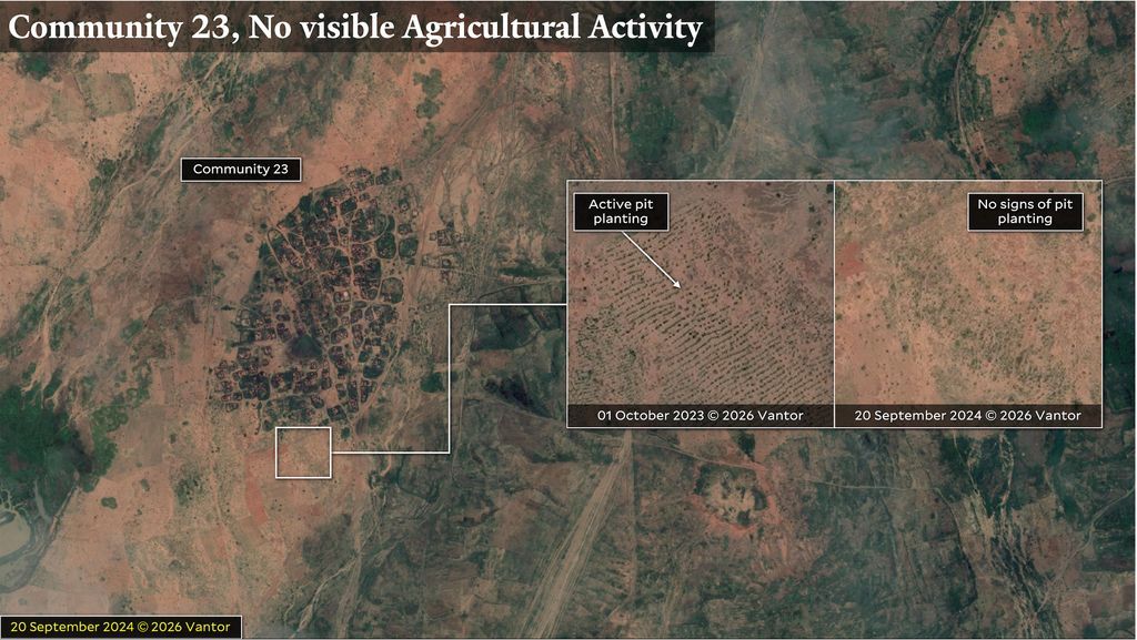 HRL_YaleSPH's tweet image. 🚨LANDMARK REPORT on FOOD SECURITY🚨 In the first days and weeks of RSF’s siege on El Fasher, RSF razed 41 predominantly Zaghawa farming villages, killing and displacing people. 
Months later the majority of these villages were depopulated and unable to plant and grow food that