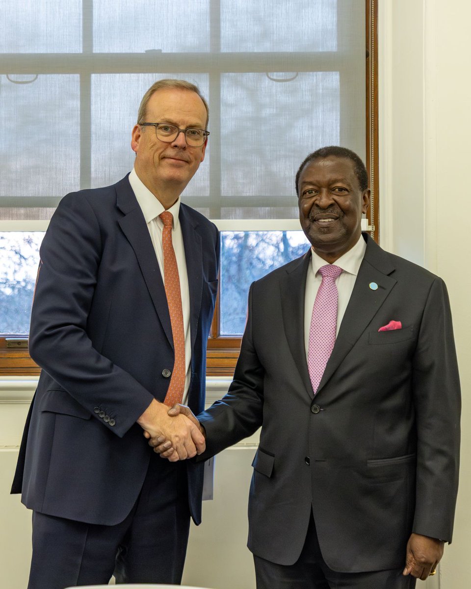 MusaliaMudavadi's tweet photo. Kenya and the United Kingdom are advancing a shared vision to transform Nairobi into a modern, green and efficiently connected city, anchored on the development of the Nairobi Railway City Project.

In London, held constructive talks with Mr. Tim Reid, Chief Executive Officer of UK Export Finance, which is partnering with the Government of Kenya to upgrade Nairobi’s commuter rail and road network, inspired by the King’s Cross multimodal transport hub in the United Kingdom.

On the sidelines of the 26th Commonwealth Foreign Ministers’ Meeting, we reviewed progress on the procurement of consultants and contractors for the construction of the Nairobi Central Station, a flagship project set to redefine urban mobility and unlock economic opportunities for the capital.

Joining the engagement were Dr. Ed Barnett, Acting British High Commissioner to Kenya, and Ambassador @MMakoloo, Kenya’s High Commissioner to the United Kingdom.