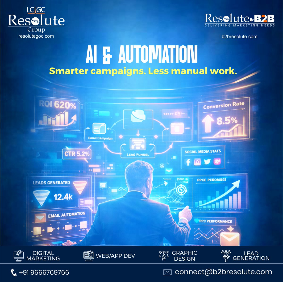 B2BResolute's tweet photo. ResoluteB2B | #DigitalMarketingTrends2026
Stay ahead. Get better results.
Voice Search Optimization-Speak. Search. Rank.
AI &amp; Automation-Smarter campaigns, less manual work.
Personalized Experiences-Right message. Right audience.
Smart, data-driven marketing is the future of #B2B https://t.co/iipAEMnj4B