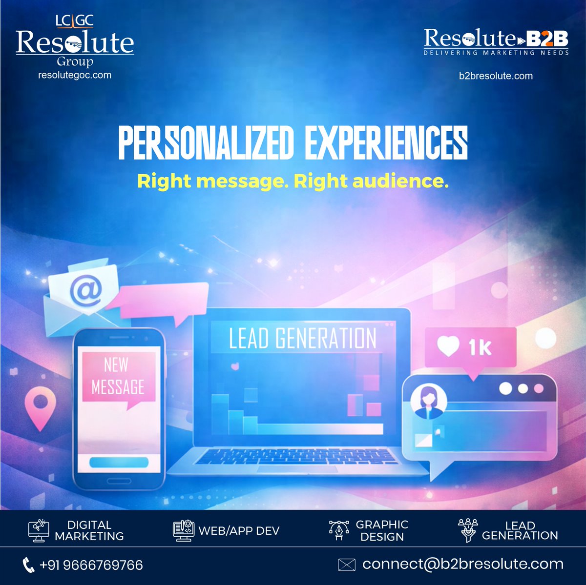 B2BResolute's tweet photo. ResoluteB2B | #DigitalMarketingTrends2026
Stay ahead. Get better results.
Voice Search Optimization-Speak. Search. Rank.
AI &amp; Automation-Smarter campaigns, less manual work.
Personalized Experiences-Right message. Right audience.
Smart, data-driven marketing is the future of #B2B https://t.co/iipAEMnj4B