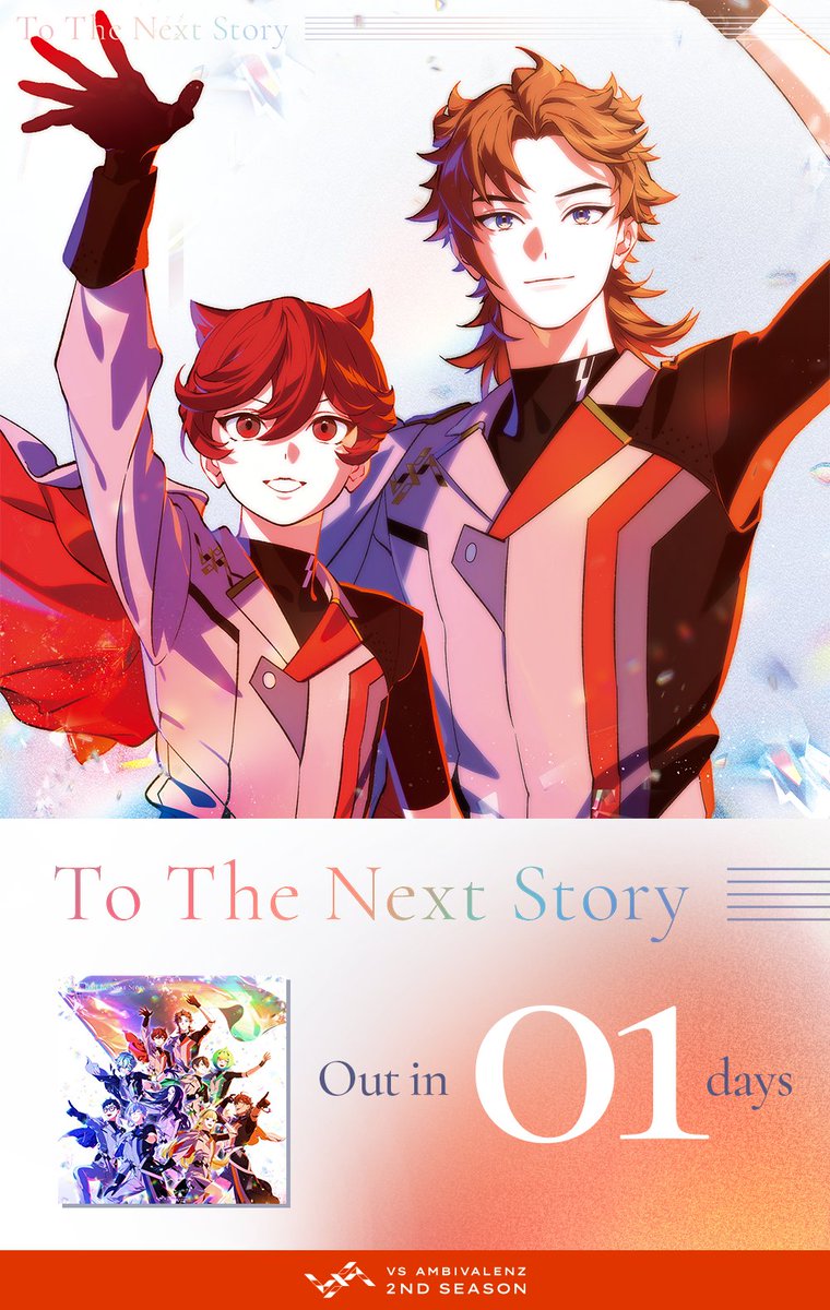 vsa_official_jp's tweet photo. ◤  VS AMBIVALENZ 2nd Season
 FINAL ALBUM『To The Next Story』
　　    いよいよ明日発売📀　 ◢

ご予約はこちら🛒
🔗https://t.co/hhTfBIa9W4

商品情報はこちら✅
🔗https://t.co/v524JmONbZ

#ビバレン https://t.co/qplS4SZHYa