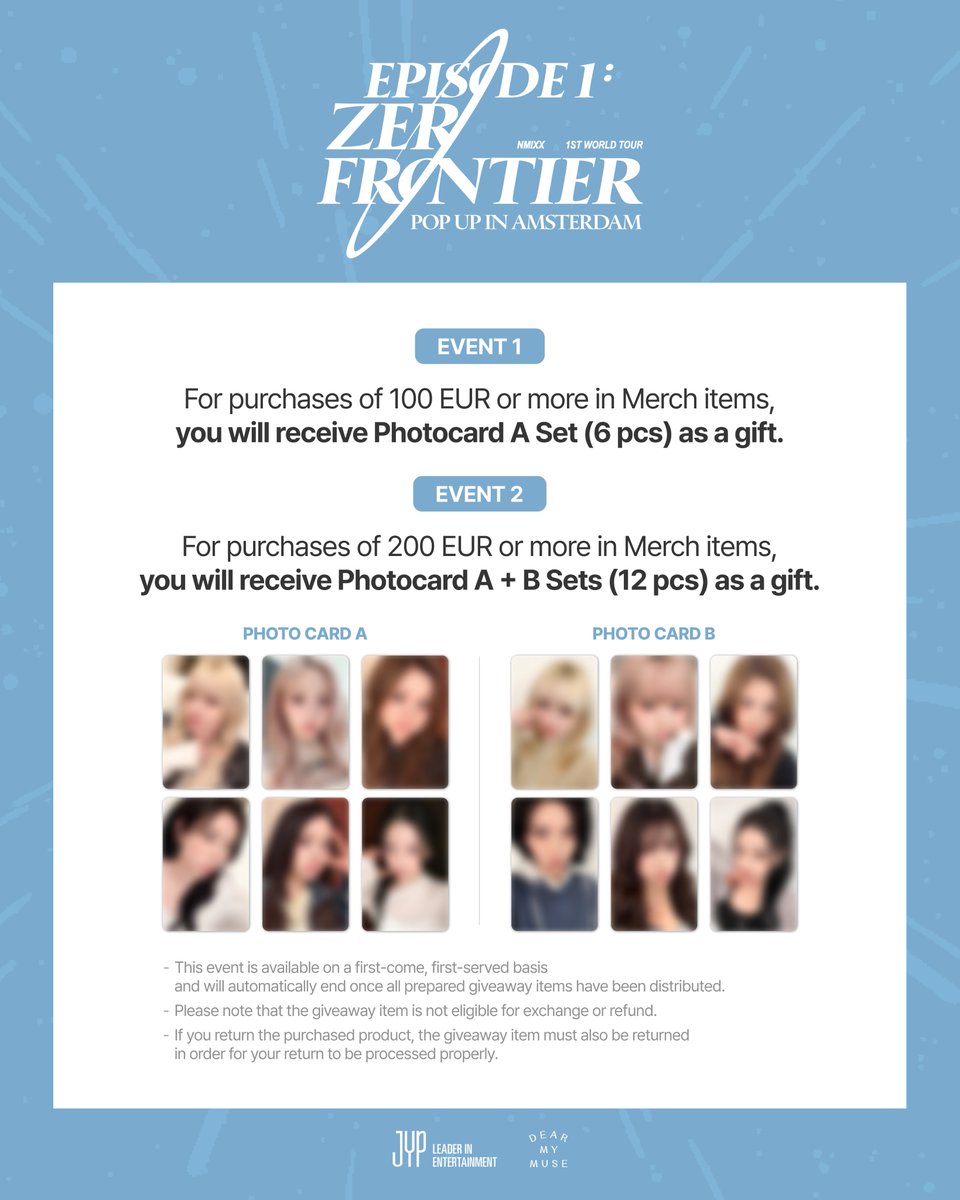 nmixx_wt_popup's tweet photo. NMIXX EPISODE 1 : ZERO FRONTIER POP-UP IN AMSTERDAM

📢 EVENT

🗓️2026.03.18(WED) ~ 2026.03.22(SUN)
⏰11:00 AM – 6:00 PM (CET) (extended hours until 8:00 PM on Thursday, March 19)
📍Fashion for Good building, Rokin 102, 1012 KZ Amsterdam

#NMIXX #ZEROFRONTIER #NMIXX_POPUP #엔믹스팝업 
#NMIXX_POPUP_IN_AMSTERDAM