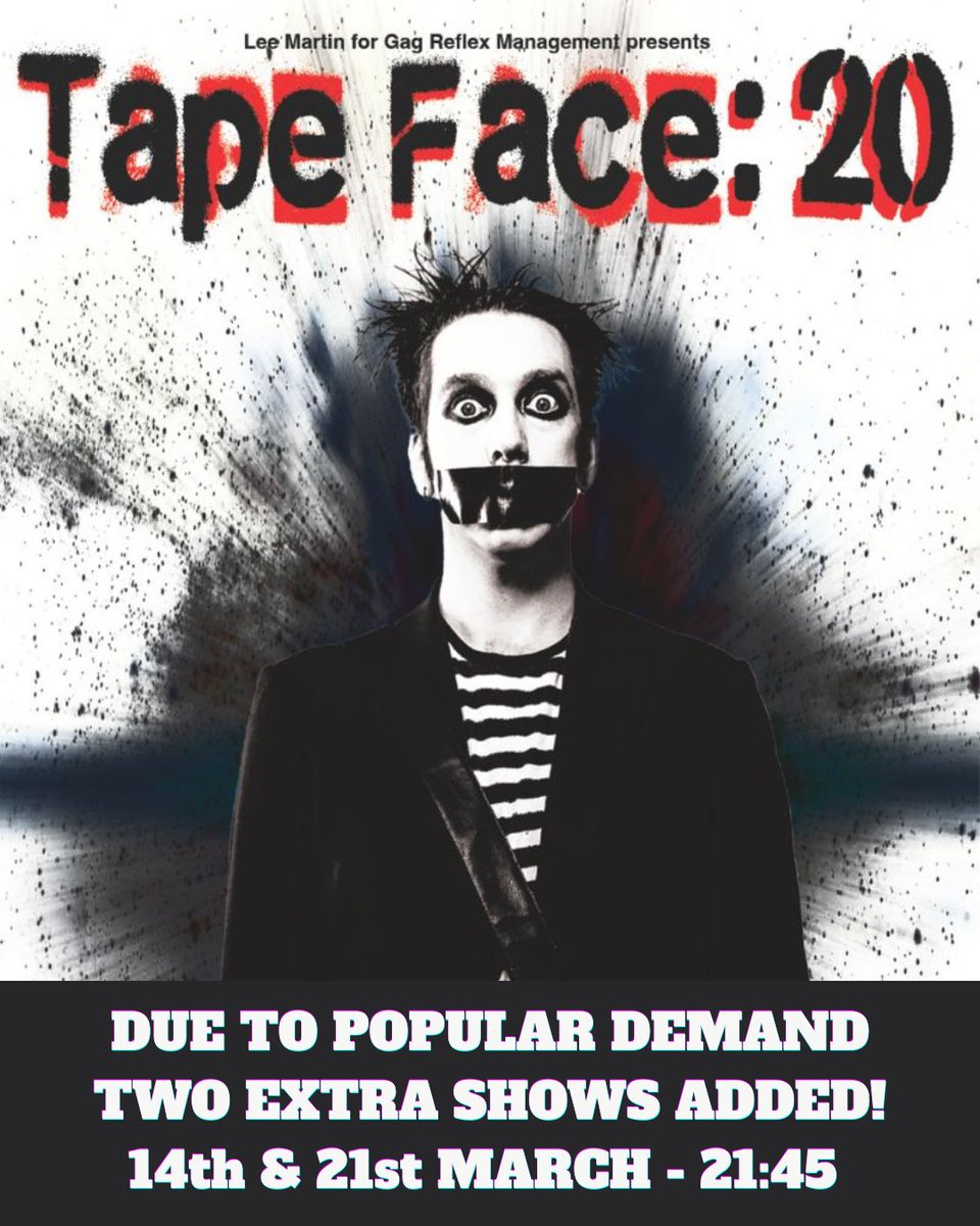 TapeFaceBoy's tweet photo. Shows here at the Adelaide Fringe have been selling out so we have added two extra ones. 😶👍 https://t.co/TenL91AODm