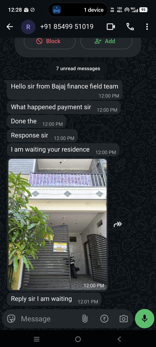 KumarDives50543's tweet photo. @Bajaj_Finance @Bajaj_Finserv Extremely disturbing conduct by recovery team of Bajaj Finance.

Mr Syed Saifulla Assistant Manager &amp; his team harassed my wife &amp; even my 14 year old minor son with repeated calls and threatening messages
Request urgent intervention and strict action https://t.co/hO1ewcn4dT