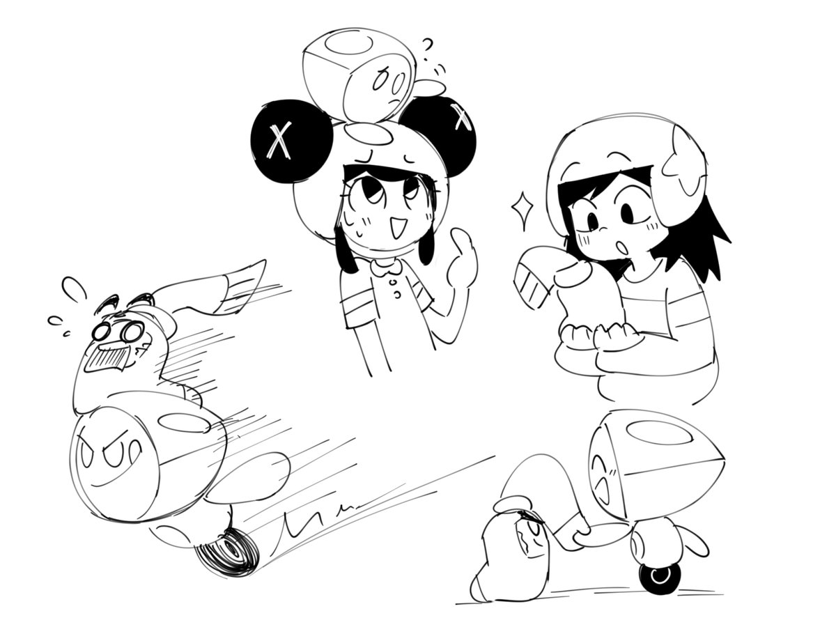How can I not make a crossover... They have so much in common!!! Girls on skateboards and their little buddies #potobot #kungfuwa