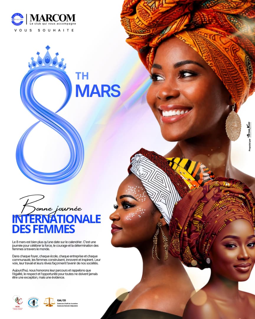 marcom_ucac's tweet photo. Aujourd'hui ,*Le club Marketing et Communication* célèbre la force, le courage et l’impact des femmes qui inspirent et façonnent notre société.🌸🤍💙🤍💙.

 *Bonne Journée Internationale des Droits de la Femmes à toutes ✨💐* https://t.co/UK2DwaFnDy