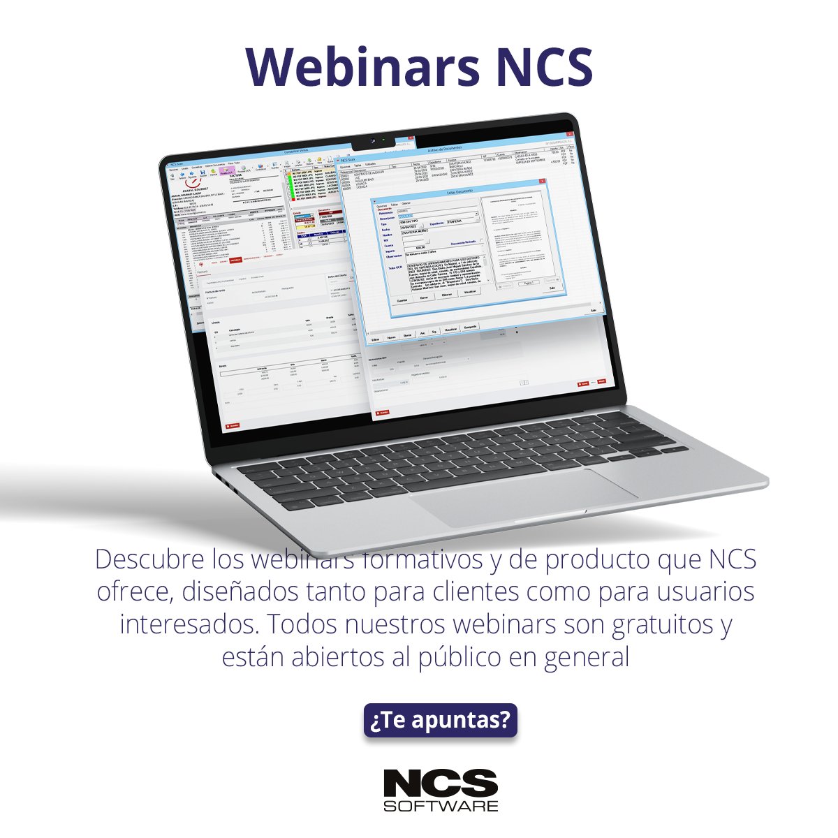 NCSSoftware's tweet photo. Nuevos webinars para marzo. NCS Scan Pro evoluciona: llega la Inteligencia Artificial al reconocimiento documental
https://t.co/fdegjZ3vzs
#webinar #ncssoftware #ncsscan #contabilidad https://t.co/RhALXEATJ9