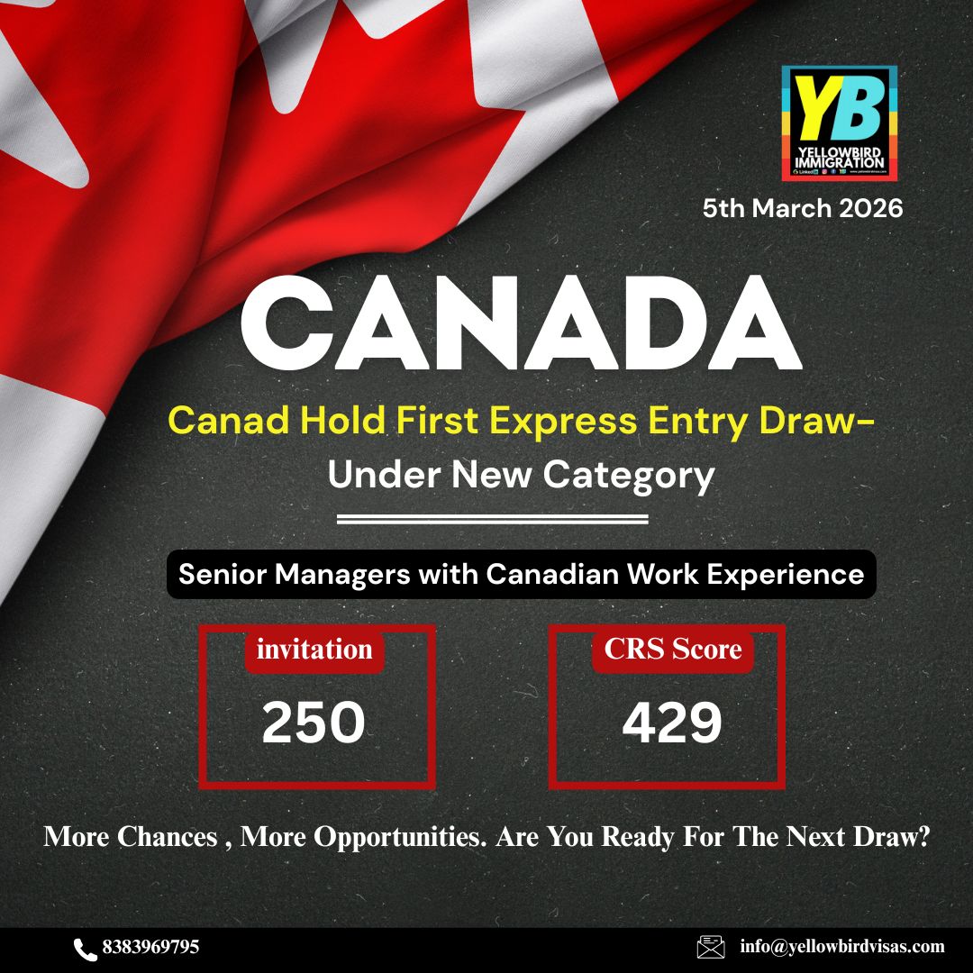 yellowbirdvisas's tweet image. Canada hold first express entry draw under new category

Source~ @cic_newsca

#yellowbirdimmigration #applynow #canadapr #foryou #bestvisaconsultants