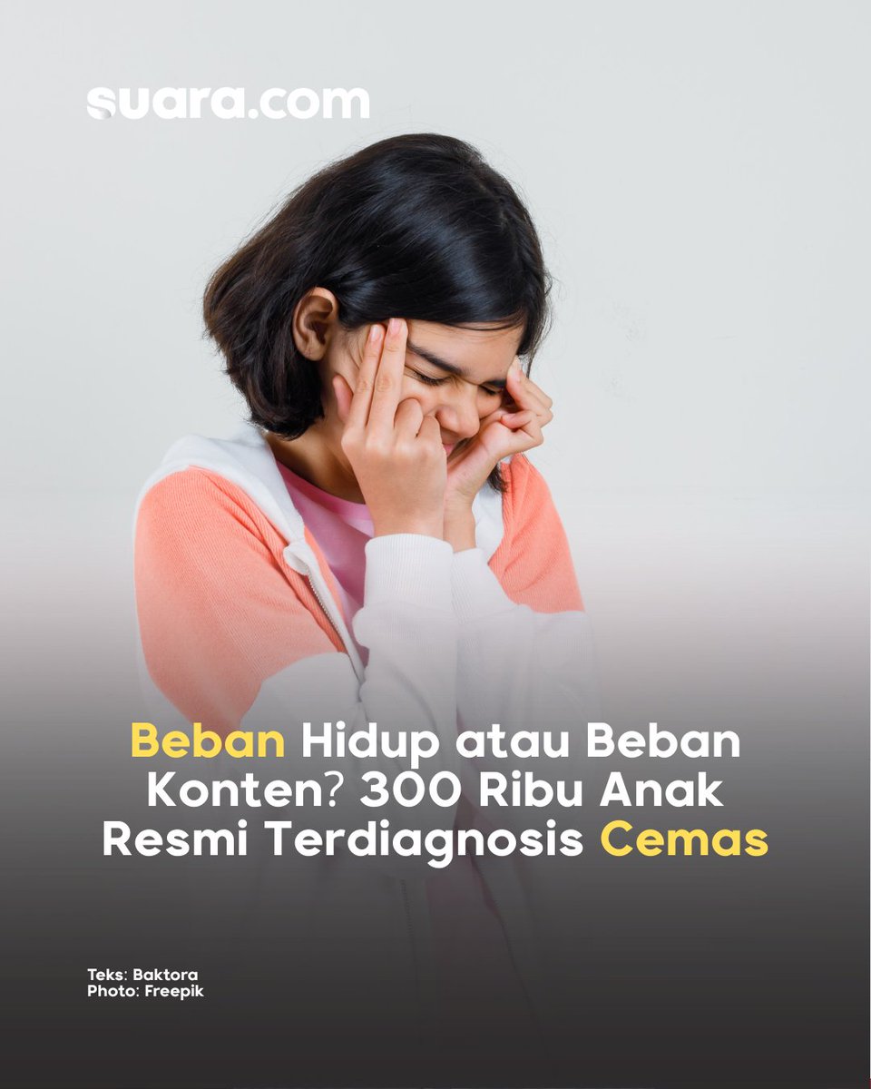 suaradotcom's tweet image. 300 ribu anak Indonesia tertekan, dan kita masih mau menganggap ini remeh? Pahami kondisi darurat kesehatan mental anak kita.

Simak fakta selengkapnya: suara.com/news/2026/03/1…

#depresi #anakindonesia #kecemasan
BM