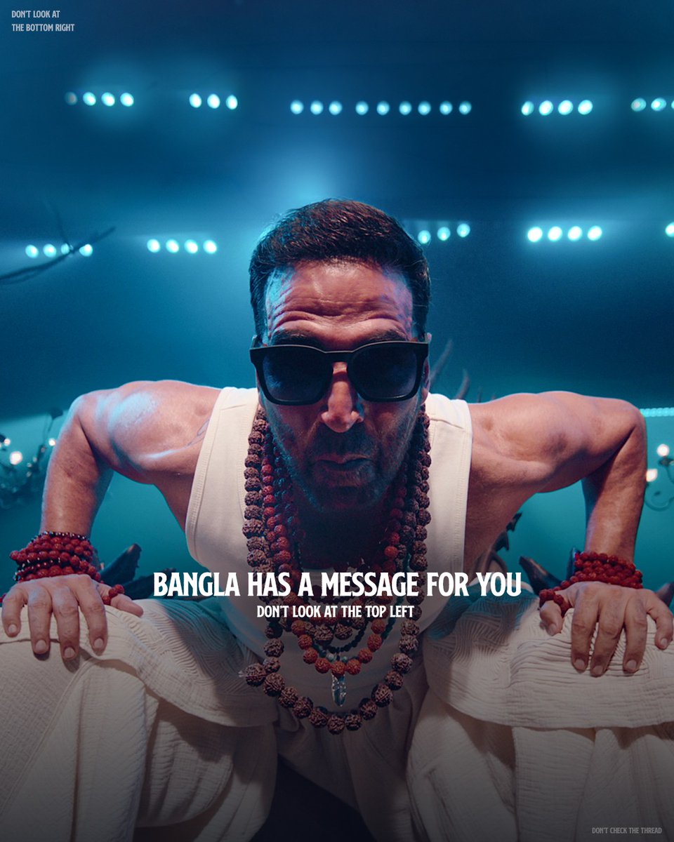 CapeOfGoodFilm's tweet photo. Mana kiya tha dekhne se… Phir bhi dekha 👀
Ab Bhooth badla lega 👻🧟‍♀️

Check the 3rd and 5th hashtags ��️

Bhooth Bangla in cinemas on 10th April 2026 👻

#BhoothBangla #AkshayKumar #OneMonthToGo #HorrorComedy #AnnouncementTomorrow #CapeOfGoodFilms https://t.co/HTIjEVovhJ