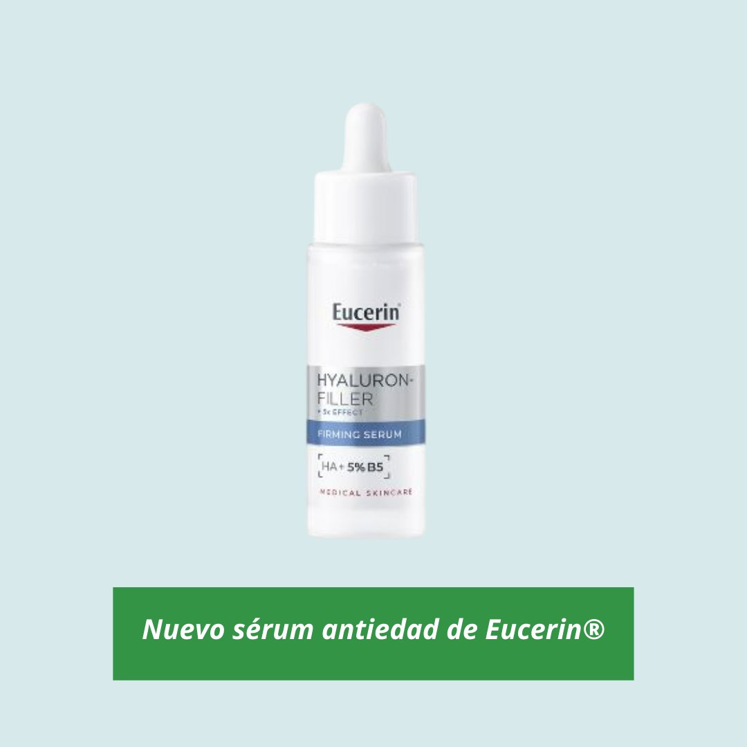 ✨ Nuevo sérum antiedad de Eucerin®

Eucerin Hyaluron-Filler Firming Serum ayuda a prevenir y suavizar las primeras arrugas, mejorando la firmeza y luminosidad de la piel.

🔗 n9.cl/lryun
