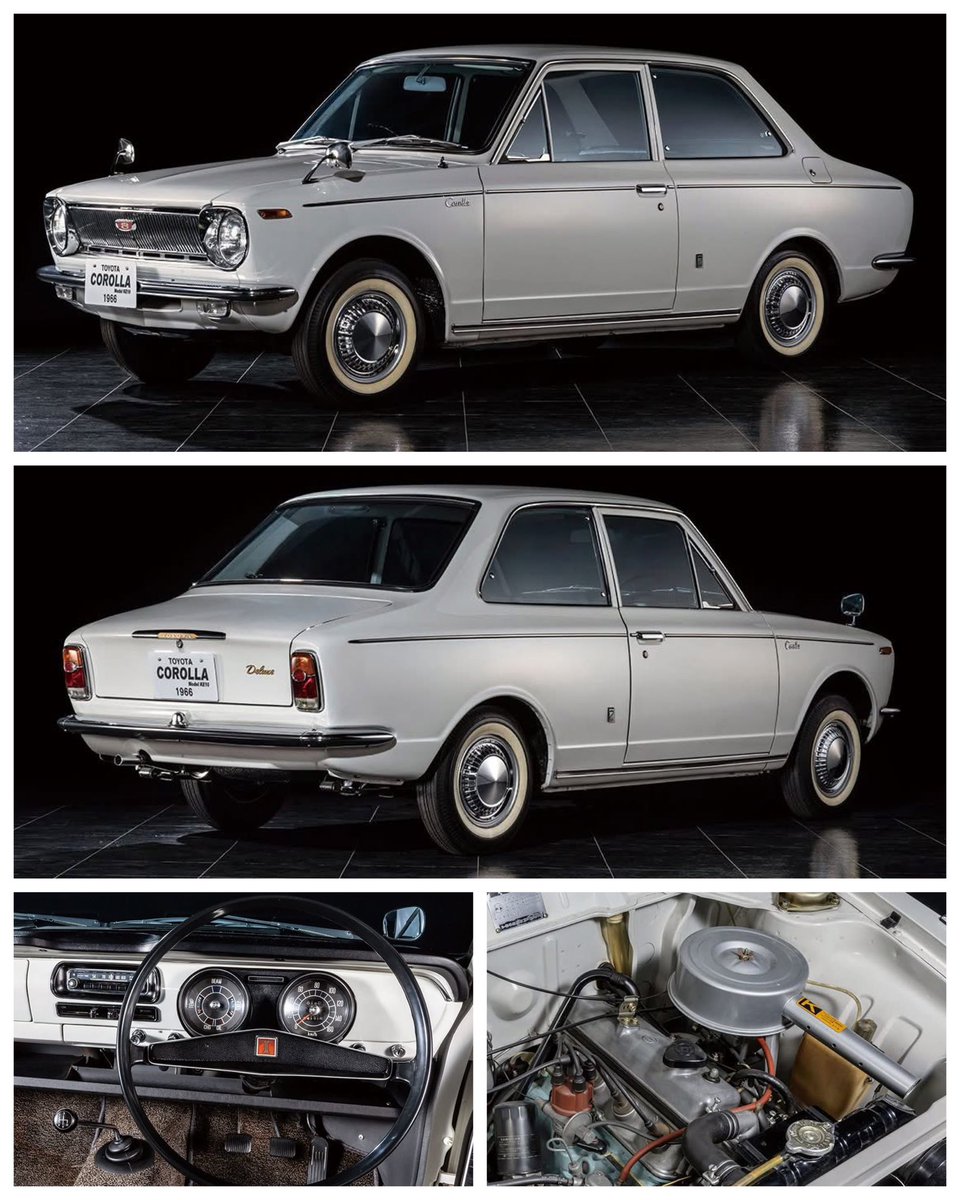 JapaneseIcons's tweet image. For this week’s #ToyotaTuesday, here’s a mint 2-door Corolla E10 from 1966. Compact, reliable, and stylish, the first generation laid the foundation for the world’s best selling car over the coming 60 years. 

📸 Nostalgic Hero

#ToyotaCorolla