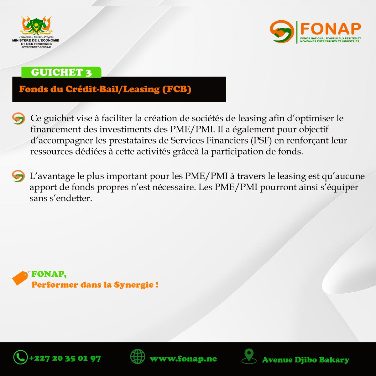Fonds National d'Appui aux PME/PMI (FONAP) tweet media