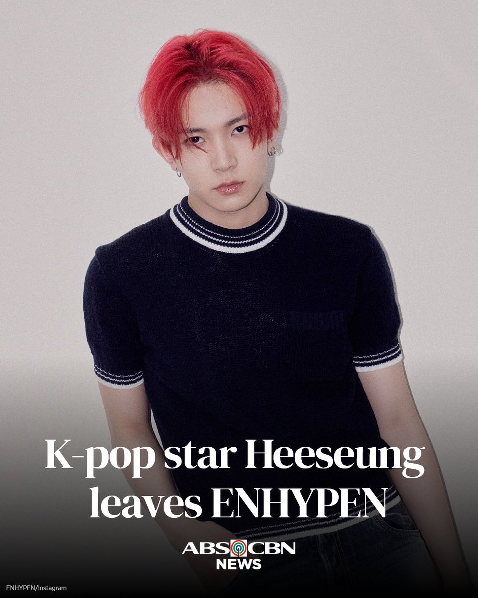 K-pop star Heeseung is parting ways with ENHYPEN, the boy band's label announced.

"Through in-depth discussions with each of the members about the future they envision and the direction of the team, it became clear that Heeseung has his own distinct musical vision and we have